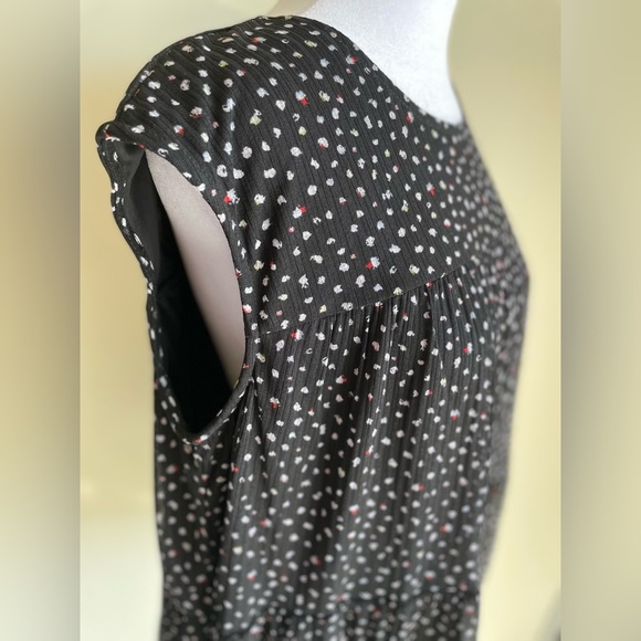 NWT JUICY COUTURE PULLOVER SLEEVELESS FLOWY BLOUSE SZ L, BLACK/PINK - Picture 9 of 15